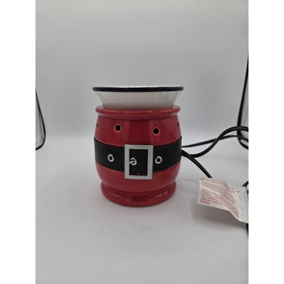 Scentsy Other - Scentsy Jolly Full Size Warmer Santa Suit Retired Red Black Belt In Box